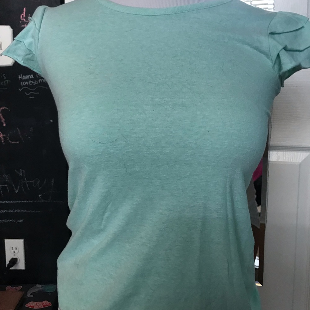 A teal t shirt